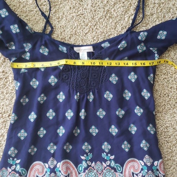 Navy and Paisley Top - Picture 3 of 6